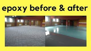 Applying Epoxy over tiles Before and After Transformation [upl. by Oirom985]