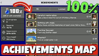 Minecraft PE 120 ACHIEVEMENT HACK MAP Unlock ALL Achievements Fast UNLOCK EMOTES amp REWARDS [upl. by Marissa90]