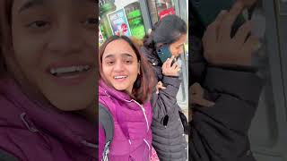 Snow in London 🇬🇧🥰❄️ usa love uktelugu london food uktelugupeople minivlog teluguuk [upl. by Atillertse]