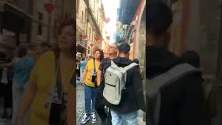 Lets walk down a shopping street in Naples Italy🔥🔥shorts🔥🔥ඉතාලියේ නාපොලි තගරයේ කඩ වීදියක ඇවිද යමු [upl. by Sorrows472]