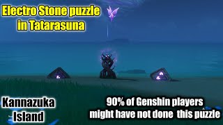 Electro Stone puzzle in Tatarasuna  Inazuma  Genshin Update 21 [upl. by Ecirehc]