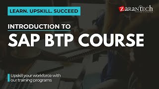 Introduction to SAP BTP Course  ZaranTech [upl. by Marina]