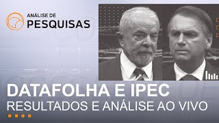 🔴 Datafolha e Ipec ao vivo Lula x Bolsonaro resultado nas últimas pesquisas e caso Carla Zambelli [upl. by Hareema81]