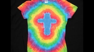 How To Tie Dye A Cross Design [upl. by Charmaine]