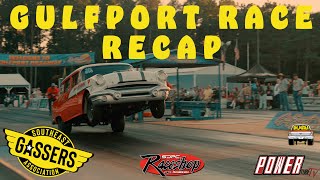 Southeast Gassers Official Race Recap  Gulfport Dragway [upl. by Laerol10]