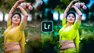 lightroom green tone photo editing  lr photo editing background  LR photo editing [upl. by Grodin]