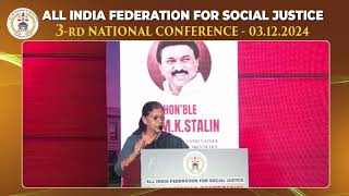 Honble DR FAUZIA TAHSEEN AHMED KHAN  Speech  3rd National Con of AIFSJ  Delhi [upl. by Ahsieit]