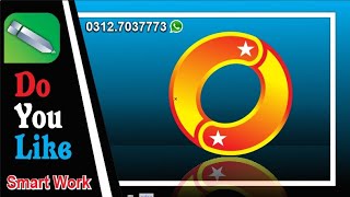 Circle logo designCorel Draw Tutorial [upl. by Nelyag743]