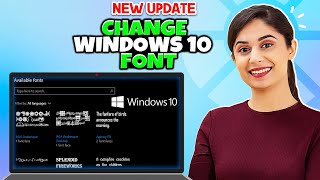 How To Change Windows 10 Font  How To Change Font Style in Computer [upl. by Laurianne]