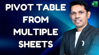 Make Pivot table from multiple sheets in Microsoft Excel [upl. by Beryle313]