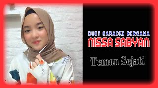 Nissa Sabyan  Teman Sejati  Duet Karaoke Bersama Artis [upl. by Yeleak]