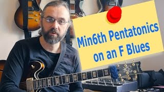 Minor 6th Pentatonics on an F blues [upl. by Natsyrk485]