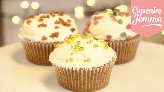 Spiced Christmas Cupcakes  Cupcake Jemma [upl. by Eemiaj]