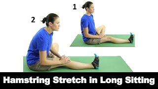 Hamstring Stretch in Long Sitting  Ask Doctor Jo [upl. by Enerehs719]