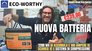 PROMOZIONE BATTERIA Ecoworty 100ah 12V [upl. by Orabel868]