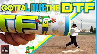 DTF Sports Monsta 2 Piece Bat Review [upl. by Ahsinav]