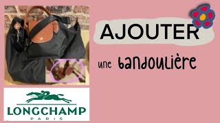 LONGCHAMP Rajouter une bandoulière à un sac pliage  Poser des oeillets [upl. by Gauldin]