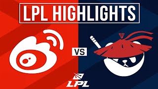 WBG vs AL Highlights ALL GAMES  LPL 2024 Summer  Weibo Gaming vs Anyones Legend [upl. by Montana]