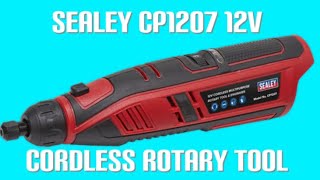 Sealey CP1207KIT 12v Rotary ToolEngraver Kit review  test [upl. by Kawai288]