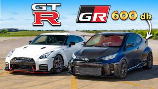 GR Yaris 630 dk v GTR NISMO DRAG RACE [upl. by Nawek173]