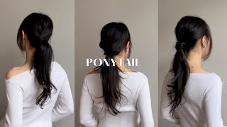 3 EASY LOW PONYTAIL HACKS [upl. by Annairt]