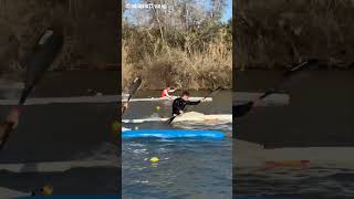 Intense training of kayak boat racer [upl. by Makell]