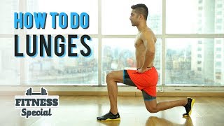 How To Do A LUNGE  Lunges for BEGINNERS  FITNESS SPECIAL  WORKOUT VIDEO [upl. by Fleisher]