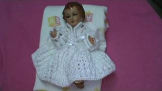 2 DE 5 COMO TEJER VESTIDO NIÑO DIOS 2DA OPCION PUNTO OLAN GANCHILLO CROCHET [upl. by Palmer]