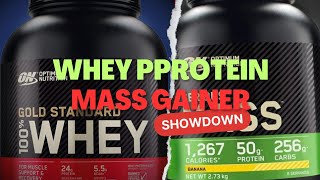 Whey Protein vs Mass Gainer💪 Understanding the Differences and Benefits [upl. by Odnuges854]