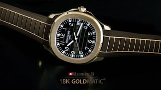 Strap for Patek Philippe Aquanaut 5167  Goldmatic® [upl. by Bruni632]