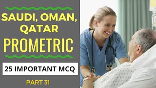 SAUDI  QATAR  OMAN PROMETRIC EXAM QUESTIONS FOR NURSES Part 31 [upl. by Sundin]