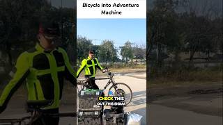 Transforming a Bicycle into an Adventure Machine motorcycle reelsvideoシ bikelife shorts [upl. by Leuamme]