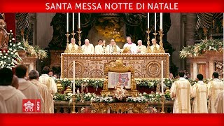 Papa Francesco Santa Messa Notte di Natale 20171224 [upl. by Litman]