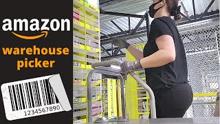 Day in the life of an AMAZON WAREHOUSE PICKER [upl. by Alicia]