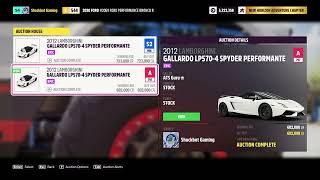 Forza Horizon 5 Auction House Sniping Lamborghini Gallardo Spyder [upl. by Nnaid]