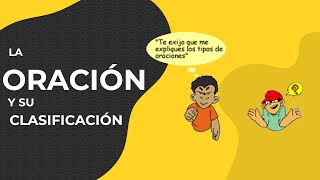 LA ORACIÓN GRAMATICAL  CLASES DE ORACIÓN  sujeto y predicado [upl. by Haelak]