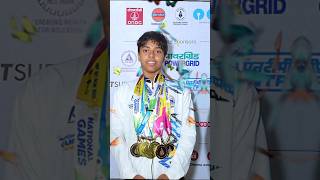 India most youngest Olympic player Dhanidi 🇮🇳✅ olympics parisolympics2024 swimming sorts [upl. by Aiyn398]