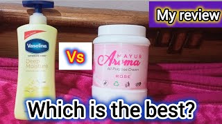 which is the best body lotion 🧴 best review  vasline VS mayur aroma body lotion viralvideo viral [upl. by Marvel]