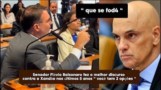 Urgente 🚨 olha o que o Senador Flávio Bolsonaro falou para o Alexandre de Moraes “ que se fda “ [upl. by Eneja]