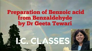 Preparation of Benzoic acid from Benzaldehyde by Alk KMnO4 Chemistry Practical Oxidation Method [upl. by Ysor]