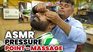 ASMR Head Massage 💆‍♂️ Face Pressure Point massage Hand👂Ear Back massage to Reduce Stress n Relax [upl. by Leonteen]