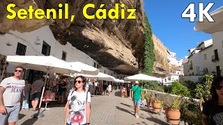 Setenil de las Bodegas Cadiz  4k Virtual Walking Tour 2022 Spain 🇪🇸 [upl. by Easton839]