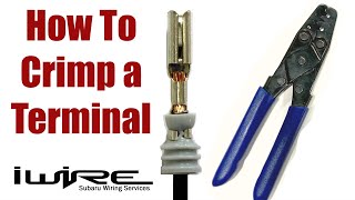 How to Crimp a Terminal [upl. by Gittel190]