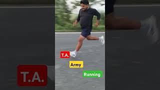 TA bharti army running army status armystatus video viralshort viralvideo shortvideo [upl. by Severen]