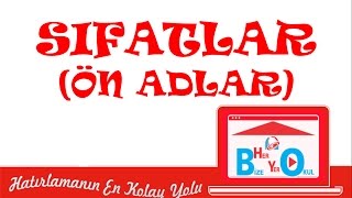 SÖZCÜK TÜRLERİ  SIFATLAR ÖN ADLAR [upl. by Kylander]