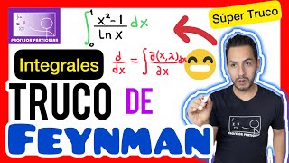 ✅​TRUCO de FEYNMAN Derivación bajo el signo Integral 𝘽𝙞𝙚𝙣 𝙀𝙭𝙥𝙡𝙞𝙘𝙖𝙙𝙤 😎​🫵​💯 Cálculo Integral [upl. by Odnalro]