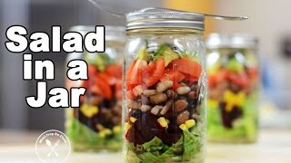 Meal Prep Recipe  Vegetarian SaladInAJar Recipe [upl. by Creighton]