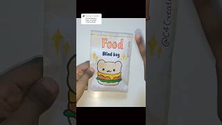 Food blind bag food blindbag paper paperdiy papersquishy squishy shorts blindbagsquishy diy [upl. by Ycnaf]