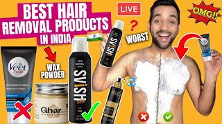 BEST TO WORST HAIR REMOVAL PRODUCTS FOR MEN Testing Hair Removal Products Remove Unwanted BodyHair [upl. by Eniruam]