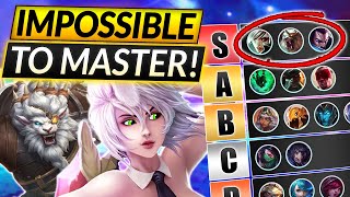 10 ALLTIME HARDEST Champions to Master  IMPOSSIBLE MAINS  LoL Guide [upl. by Aleyam721]